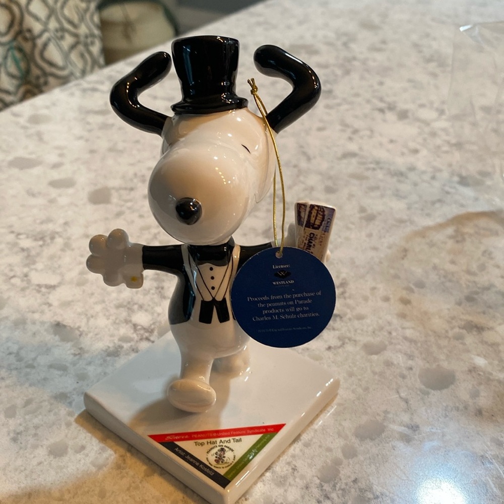Top hat and tall Snoopy figurine